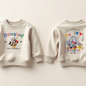Disney Mickey And Friends Toddler Sweatshirt, Disneyworld Characters Birthday Boy Girl Gifts, Disneyland Trip 2T 3T 4T 5T Sweatshirts
