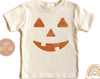 Pumpkin Face Shirt, Smiling Pumpkin Face, Kids Halloween Shirt, Cute Pumpkin Face Shirt, Halloween Party Shirt, Halloween Gift for Kids