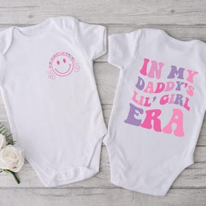 My Daddy&#39;s Girl Era Baby Onesie®, Daddy And Me Toddler Shirt, Gift For Daughter, Baby Girl Outfit, Baby Shower Gifts, Father Daughter Gift
