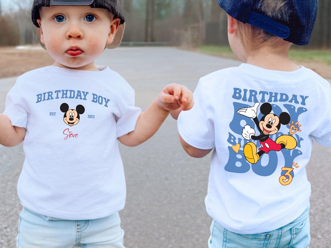 Body Bébé Garçon Mickey Personnalisé Avec Prénom - 100% Coton Blanc - Réf.10 - Neuf Avec étiquettes