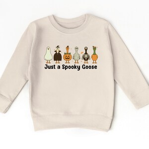 Halloween Spooky Goose Toddler Sweatshirt, Funny Goose Tshirt, Fall Toddler Sweatshirt, Cute Fall Baby Shower, Cute Goose Baby Onesie®, Ghost Pumpkin Toddler Gift, Boo Halloween Shirt, Spooky Season Tshirt, Retro Halloween Tee, Vintage Halloween, Trick or Treat, Autumn Spooky Vibes, Just a Spooky Goose Funny Toddler T-Shirt