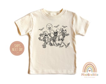 Spooky Disney Skeleton Friends Shirt, Halloween Cotton Tee