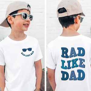 Rad Like Dad Toddler T-Shirt, First Father&#39;s Day Shirt, Father&#39;s Day Toddler Shirt, Toddler Girl Boy Gift Tee, Daddy’s Girl and Boy Shirt
