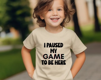 Paused My Game To Be Here Shirt: Funny Gamer Gift
