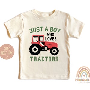 Just A Boy Who Loves Tractors Shirt, Country Boy Tractor Shirt, Youth Birthday Tractor Shirt, Cute Tractor Kid Shirt, Tractor Lover Onesie®