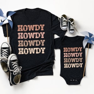 Howdy Toddler T-Shirt, Western Kids Shirt, Southern Baby Shirt, Country Tee, Retro Howdy Shirt, Cowboy Kids Shirt, Lover Farmer Shirt