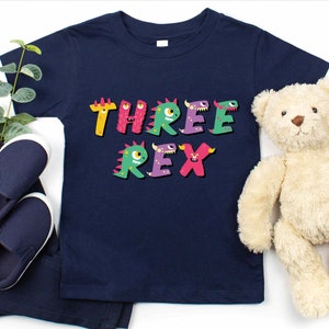 3rd Birthday Shirt, Three Rex Shirt, THIRD Birthday Shirt, Dino Kids Shirt, Wild Dinosaur Shirt, Dinosaurs Birthday Shirt, Dino Baby Onesie®