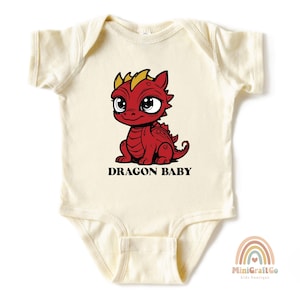 Cute Dragon Baby Onesies®, Baby Shower Gift for Newborn, Baby Dragon Shirt, Dragon Kid Shirt, Magical Dragon Tee, Baby Announcement Birthday