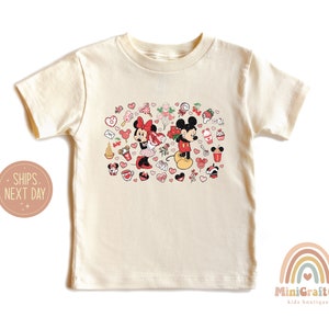 Mickey and Minnie Mouse Baby Onesie® , Toddler Disney Gift Shirt, Toddler Mickey Minnie Shirt, Kids Disney Shirt, Cute Valentine Day Shirts