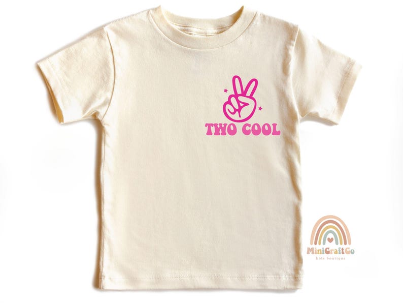 Two Cool Birthday Girl Shirt, Toddler Girl Gift, 2nd Birthday Girl Gift, Retro Groovy Birthday Girl Outfit, Two Year Old, Toddler Girl Party Outfit, Cute Retro Birthday T-Shirt for Kids, Fun Retro Birthday Shirt, 2nd Birthday Party Outfit for Girls