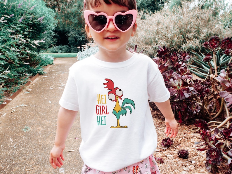 Funny Disney Hei Girl Hei Girl Shirt, Disneyland Vocation Princess Moana Gift, Moana Birthday Toddler Girl Tee, The Rooster Kids Tee, Disney Trip Shirt, Funny Hei Girl Hei Chicken Shirt, animal Lover Gift, Cute Cartoon Toddler Tee, Animal Graphic T-Shirt for Girls, Farm Shirt, Gift for Daughter, Birthday Girl Gift,, funny animal shirt, disney vacation tees, Disney Chicken Tshirt
