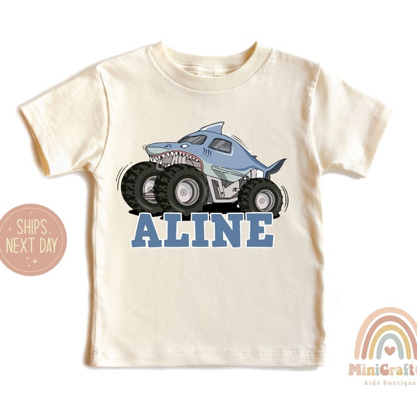 Monster Truck Shirt, Custom Name Shirt, Tractor Kids Shirt, Toddler Car Shirt, Tractor Lover Shirt, Custom Onesie®, Offroad Kids Shirt