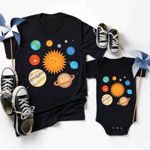 Solar System Toddler Shirt - Cute Abstract Planets Names Tee - Space Birthday Shirt, Space Lover Kid Shirt, Planets Lover Shirt, Space Shirt