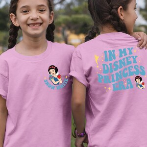 Disneyland In My Princess Era Girl Shirt, Birthday Gift For Kids, Cinderella Sweatshirt, Snow White Tee, Disney Ariel Shirt, Princess Aurora Shirt, Rapunzel Shirt, Disneyland Vacation T Shirt, Disney World Toddler Shirts, Disney Trip Tee