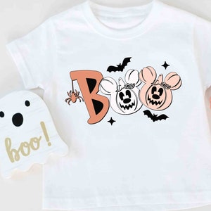 Boo Disney Shirt, Halloween Kids Shirt, Minnie Halloween Shirt, Mickey Head Ghost Shirt, Minnie Boo, Disney Spooky Shirt, Halloween Party