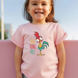 Funny Disney Hei Girl Hei Girl Shirt, Disneyland Vocation Princess Moana Gift, Moana Birthday Toddler Girl Tee, The Rooster Kids Tee, Disney Trip Shirt, Funny Hei Girl Hei Chicken Shirt, animal Lover Gift, Cute Cartoon Toddler Tee, Animal Graphic T-Shirt for Girls, Farm Shirt, Gift for Daughter, Birthday Girl Gift,, funny animal shirt, disney vacation tees, Disney Chicken Tshirt
