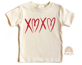 Kids Valentine Day Shirt, Valentine Toddler Gift For Kids, XOXO Tic Tac Toe Valentines Girl Tee, Love Heart Youth Sweatshirt, Matching Kids