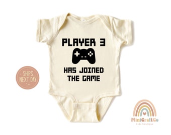 Gender Reveal Gamer Shirt-Player 3 Entered Gift Gender Reveal Gamer Shirt-Player 3 Entered Gift
