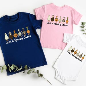 Halloween Spooky Goose Kids shirt, Funny Goose Tshirt, Fall Toddler Sweatshirt, Cute Fall Baby Shower, Cute Goose Baby Onesie®, Ghost Pumpkin Toddler Gift, Boo Halloween Shirt, Spooky Season Tshirt, Retro Halloween Tee, Vintage Halloween, Trick or Treat, Autumn Spooky Vibes, Just a Spooky Goose Funny Toddler T-Shirt