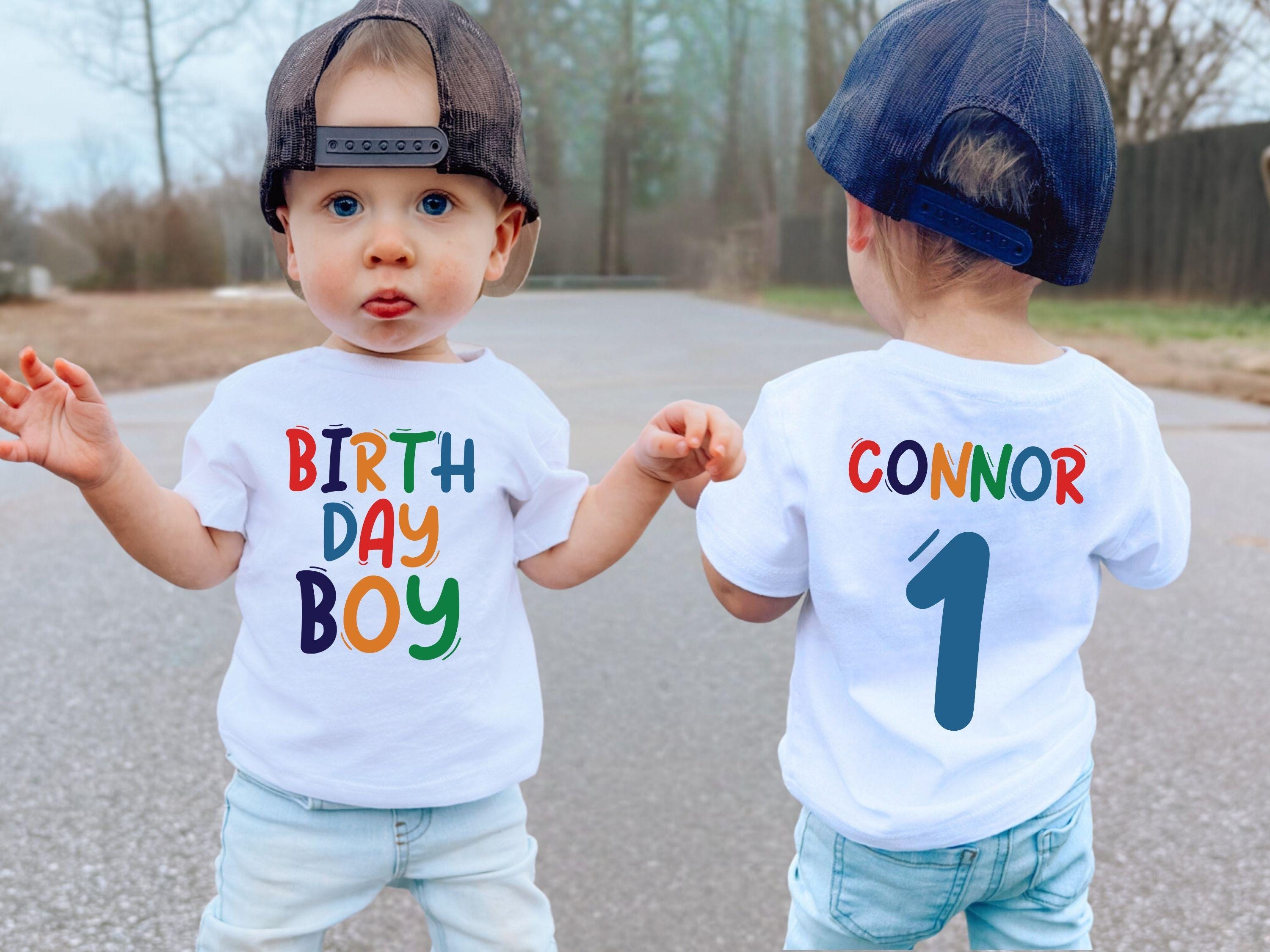 Personalized Name Birthday Boy Toddler Shirt, Custom Birthday Boy Gift, Custom Gift for Birthday Party, 1st 5st birthday boy, Birthday Baby