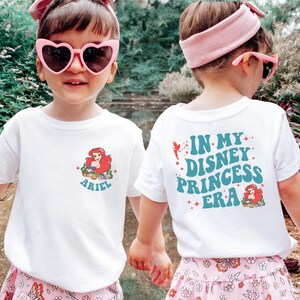 Disneyland In My Princess Era Girl Shirt, Birthday Gift For Kids, Cinderella Sweatshirt, Snow White Tee, Disney Ariel Shirt, Princess Aurora Shirt, Rapunzel Shirt, Disneyland Vacation T Shirt, Disney World Toddler Shirts, Disney Trip Tee