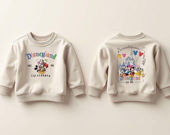 Disney Mickey And Friends Toddler Sweatshirt, Disneyworld Characters Birthday Boy Girl Gifts, Disneyland Trip 2T 3T 4T 5T Sweatshirts