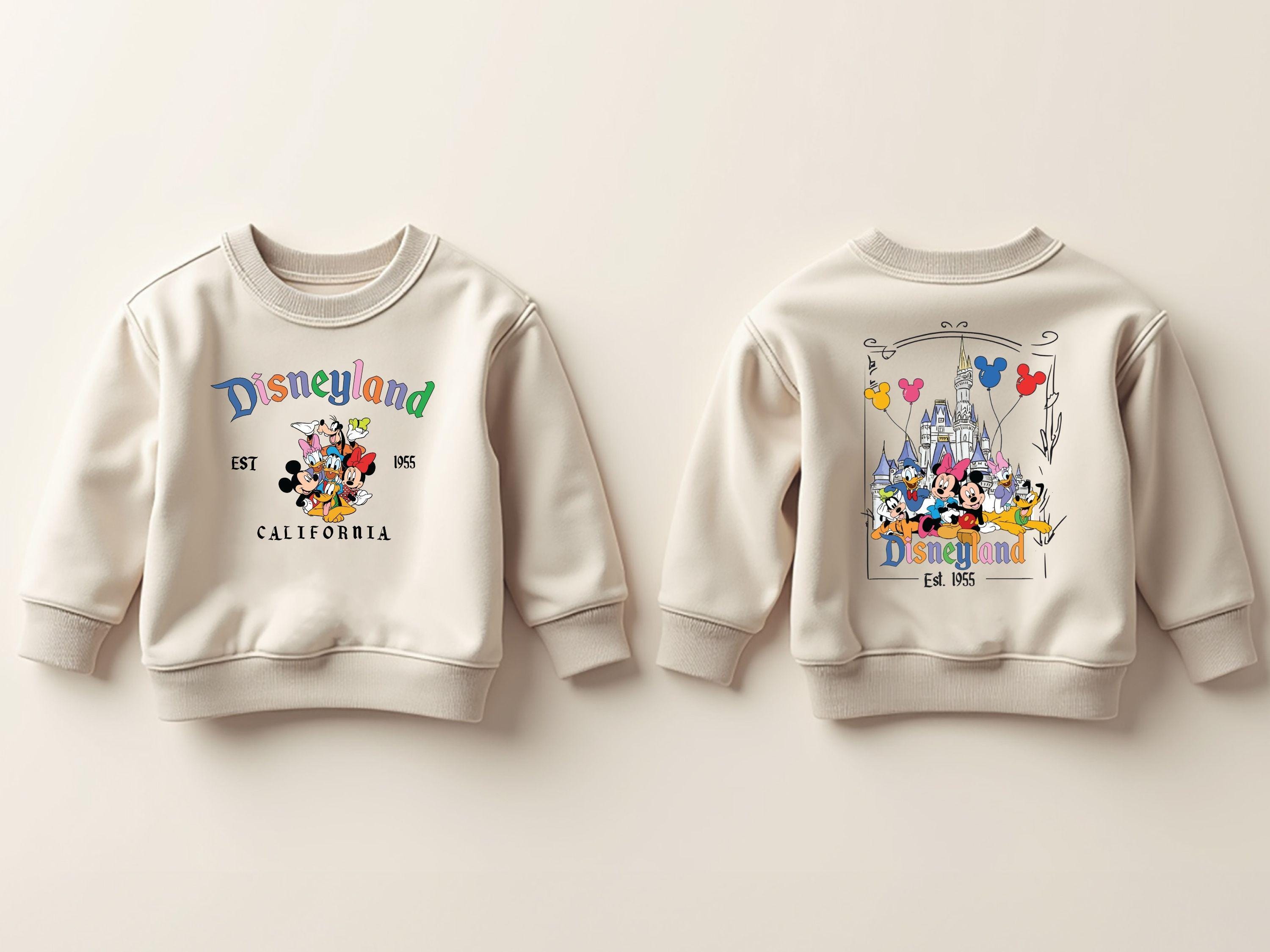 Disney Mickey And Friends Toddler Sweatshirt, Disneyworld Characters Birthday Boy Girl Gifts, Disneyland Trip 2T 3T 4T 5T Sweatshirts