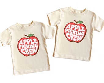 Apple Picking Crew Toddler Shirt, Autumn Baby Bodysuit