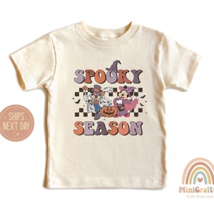 Spooky Season Shirt, Halloween Kids Shirt, Minnie Halloween Shirt, Minnie Ghost Shirt, Minnie Boo, Disney Spooky Shirt, Halloween Party