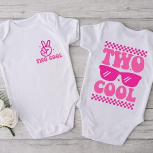 Two Cool Birthday Girl Shirt, Toddler Girl Gift, 2nd Birthday Girl Gift, Retro Groovy Birthday Girl Outfit, Two Year Old, Toddler Girl Party Outfit, Cute Retro Birthday T-Shirt for Kids, Fun Retro Birthday Shirt, 2nd Birthday Party Outfit for Girls