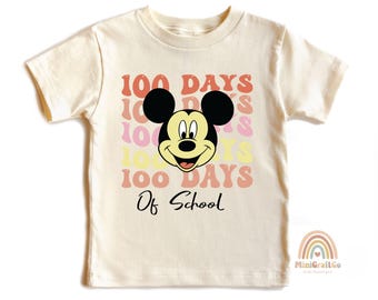 Mickey and Friends 100 Days of the School Shirt, Disneyland Class of 2025 Shirt, Disney Teacher Appreciation Tee, Classroom Celebration Gift