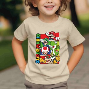 Super Birthday Crew T shirt Gift Birthday Shirt Super Mario Shirt Mario Youth Sweatshirt Mario Baby Onesie Mario friends Party Tee Etsy