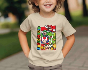 Kids Super Mario Shirt, Super Mario Birthday Shirt, Mario Youth Sweatshirt, Mario Baby Onesie®,  Mario and Friends Party Tee, Mario Onesie®