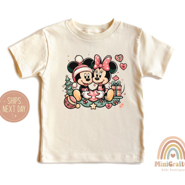 Valentines Mickey Minnie Mouse Kids Shirt, Disney Valentine Toddler Tee, Mickey Minnie Love Shirt, Disney Baby Bodysuit, Natural Baby Shirt