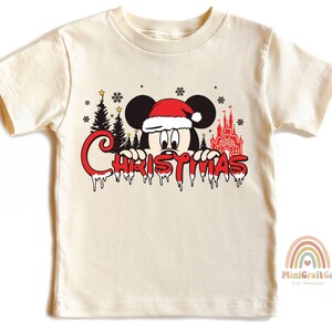Mickey&#39;s Very Merry Christmas Kids Shirt, Disney Santa Mickey Toddler T Shirt, Disneyland Holiday Gift Tee, Vintage Disney Christmas Baby