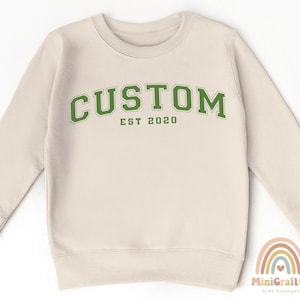 Custom Name Toddler Sweatshirt, Toddler Gifts, Personalized Gift for Kids, Birthday Boy Gift, Birthday Girl Crewneck, 2T 3T 4T Sweatshirts
