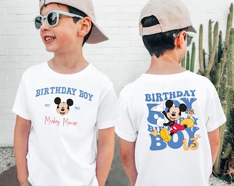 Custom Mickey Birthday Boy Shirt, Family Matching Birthday Shirts, Disney Birthday Toddler Gift, Personalized Birthday Party Sweatshirt