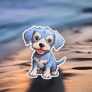 Doodle Vinyl Sticker | High Quality | Waterproof | Tear Proof | Cute | | Dog Sticker | Puppy