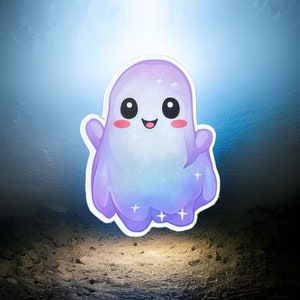 Ghost 3 Pack Vinyl Sticker | Dishwasher Safe | Waterproof | Cute | Halloween | Gifts