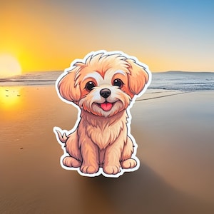 Mini Doodle Vinyl Sticker | High Quality | Waterproof | Tear Proof | Cute | | Dog Sticker | Puppy