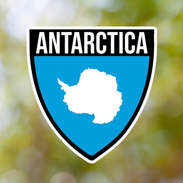 Escudo adhesivo de la Antártida impermeable para ordenador portátil, coche, libro, botella de agua, casco, caja de herramientas