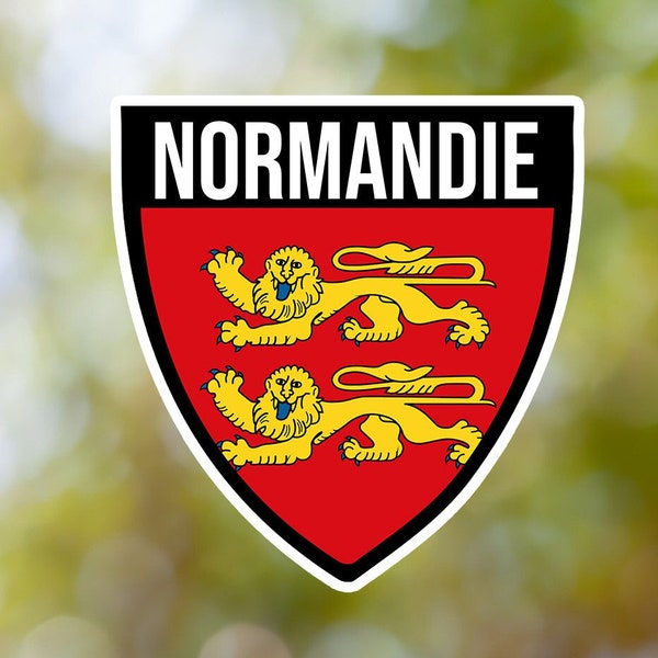 Normandie Sticker Shield Waterproof for Laptop, Car, Book, Water Bottle, Helmet, Toolbox