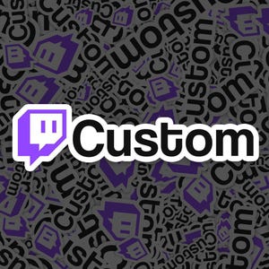 Custom Twitch Sticker | Personalised Twitch Sticker | Custom Social Media Sticker | Vinyl Sticker