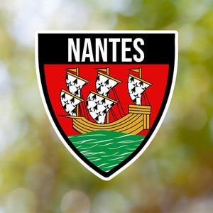 Nantes Sticker Shield Waterproof for Laptop, Car, Book, Water Bottle, Helmet, Toolbox