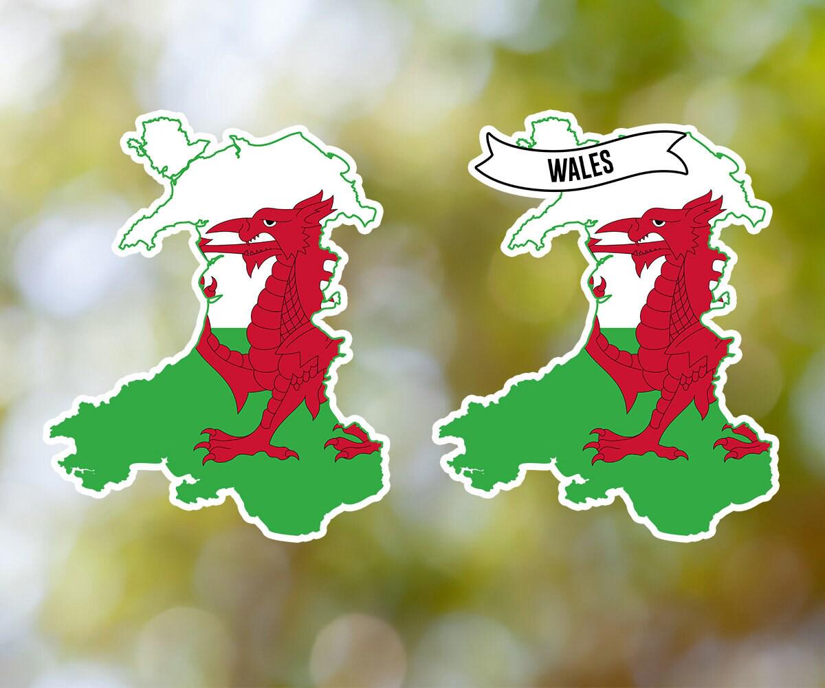 Wales Walisisch Born & Proud CYMRU UK 50 Mm Vinyl Stoßstange