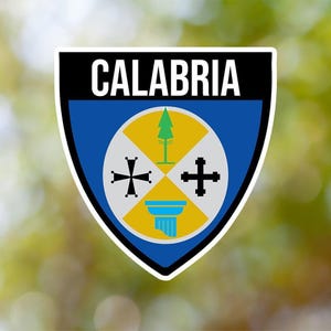 Calabria Sticker Shield Waterproof for Laptop, Car, Book, Water Bottle, Helmet, Toolbox