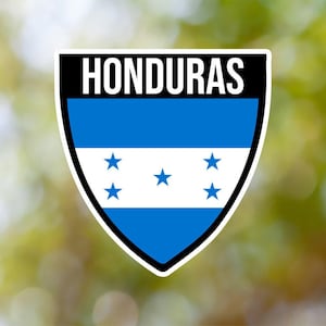 Honduras Sticker Shield Waterproof for Laptop, Car, Book, Water Bottle, Helmet, Toolbox