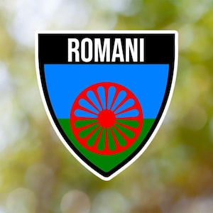 Romani Sticker Shield Waterproof for Laptop, Car, Book, Water Bottle, Helmet, Toolbox