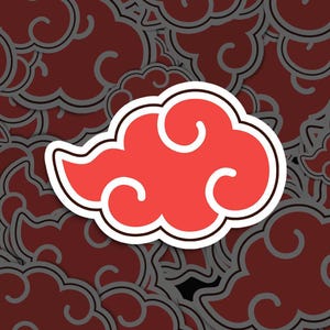 Ninja Cloud Sticker, Vinyl Decal, for Laptop Car, Book, Water Bottle, Helmet, Travel Bag, ...