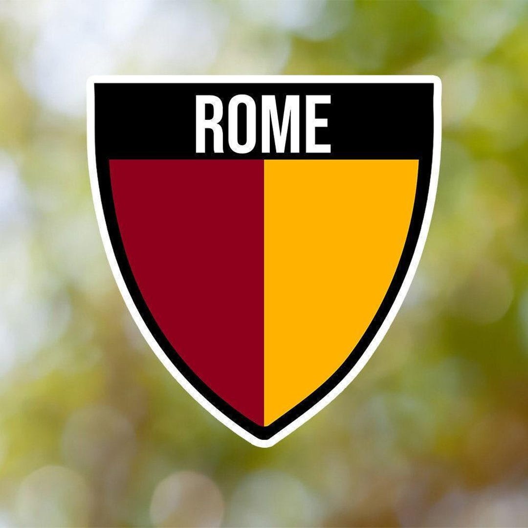 Rome Sticker Shield Waterproof for Laptop, Car, Book, Water Bottle ...